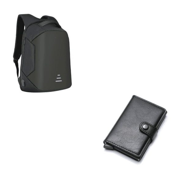 Anti-theft laptop backpack,Grey red