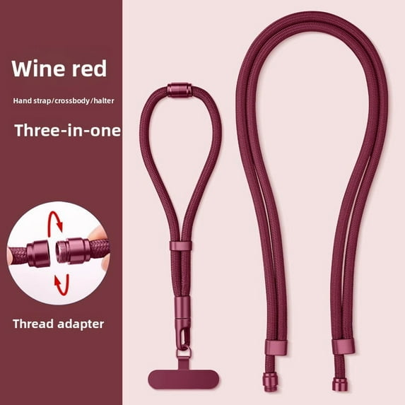 Anti theft neck strap suitable for iPhone and most smartphones, three in one phone strap for crossbody, adjustable neck strap for back, detachable wrist strap, anti throw strap, long strap