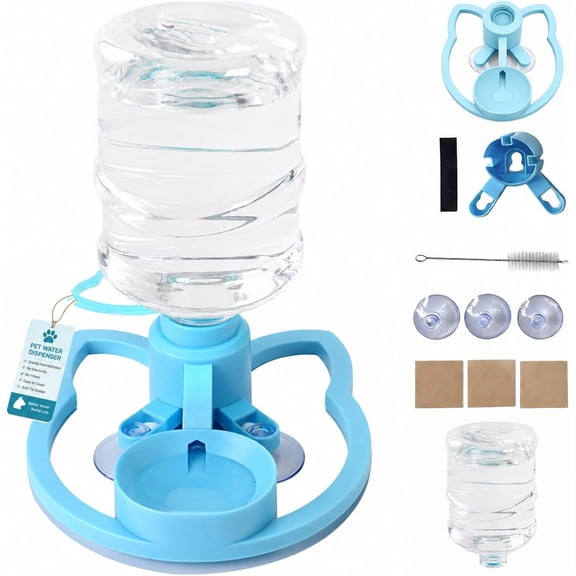 Anti-tip Cat Water Dispenser with Large Capacity Reservoir Cat and Dog Drinker Indoor, Home, Living Room, Balcony, Entrance, Outdoor