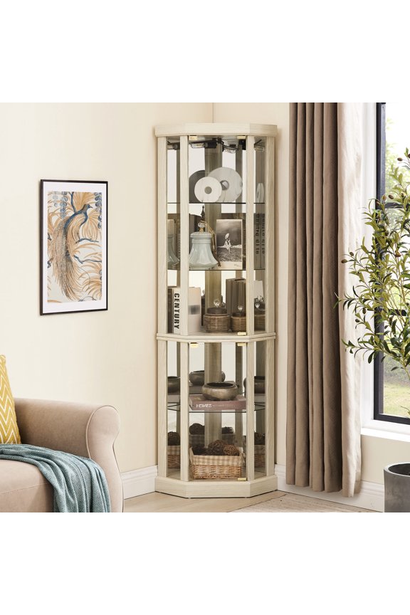 Anti - toppling - Adjustable Glass Shelves for Storage - Living Area - Ensure Safe Display
