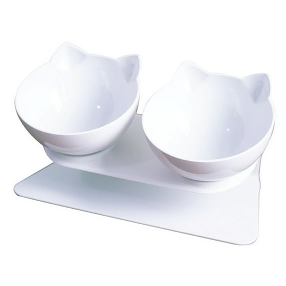 Anti-vomiting Cat Dish Pet feeding bowl with stand, suitable for indoor cats and puppies