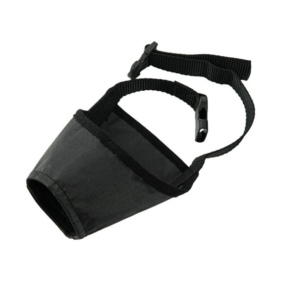 AntiBite Dog Muzzle - Breathable Fabric, Quick Release, Adjustable Strap, for Different Breeds, 16x20x3cm