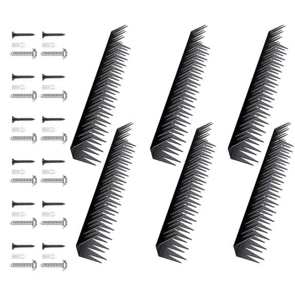 AntiClimb Security Wall Spikes 6pcs Rust Resistant Metal Fence Spikes for Effective Outdoor Intruders Deterrences