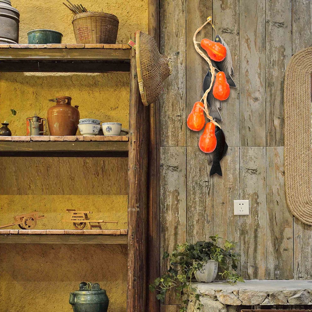 AntiGuyue 3Pcs Outdoor Hanging Decor Simulated Fish Ornaments Multi ...
