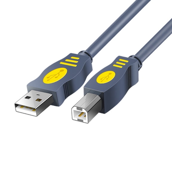 AntiInterference USB2.0 Printer Cord with Ferrite Cores for Clear Data Transmission and Wide Device Compatibility