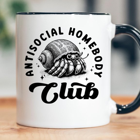 AntiS1ocial HomeB1Ody Club Coffee Mug Introvert Meme