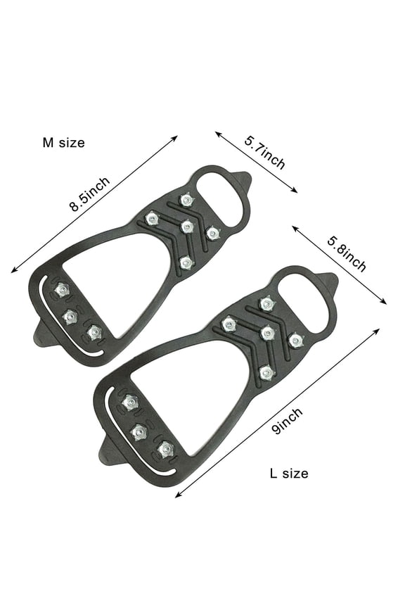 AntiSkid Shoe Spikes, Heavy-Duty Crampon, Steel, Non-Slip, Durable Treads, Industrial Work Boots, Construction Workers, Outdoor Tasks, Safety Footwear Alternatives Sopatenor