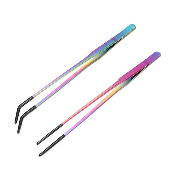 AntiSlip Silicone Coated Reptiles Feeding Tweezers Set Of 2 Ergonomic Tongs Forceps For Delicate Handling Tool