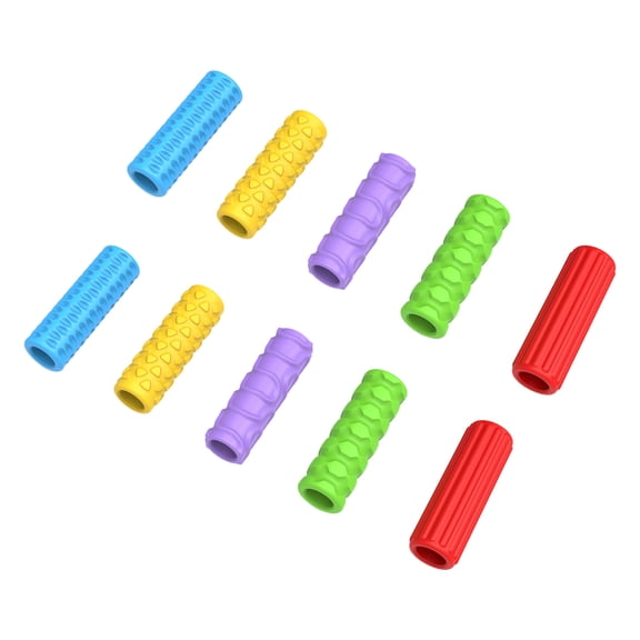 AntiSlip Silicone Pen Grips Assorted Color Stress Reduction Tool Comfortable Writing Aid For Students Office Workers