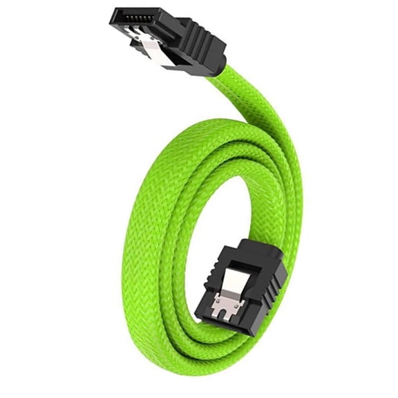 AntiSnag SATA3.0 Cable 50cm Nylons Meshes Sleeve With Locking Mechanism Thin