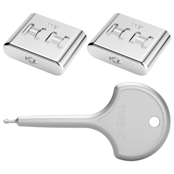 AntiTheft Type C Port Lock USB C port Blockers Data Protections with Detachable Seal Key Resistant Metal Design