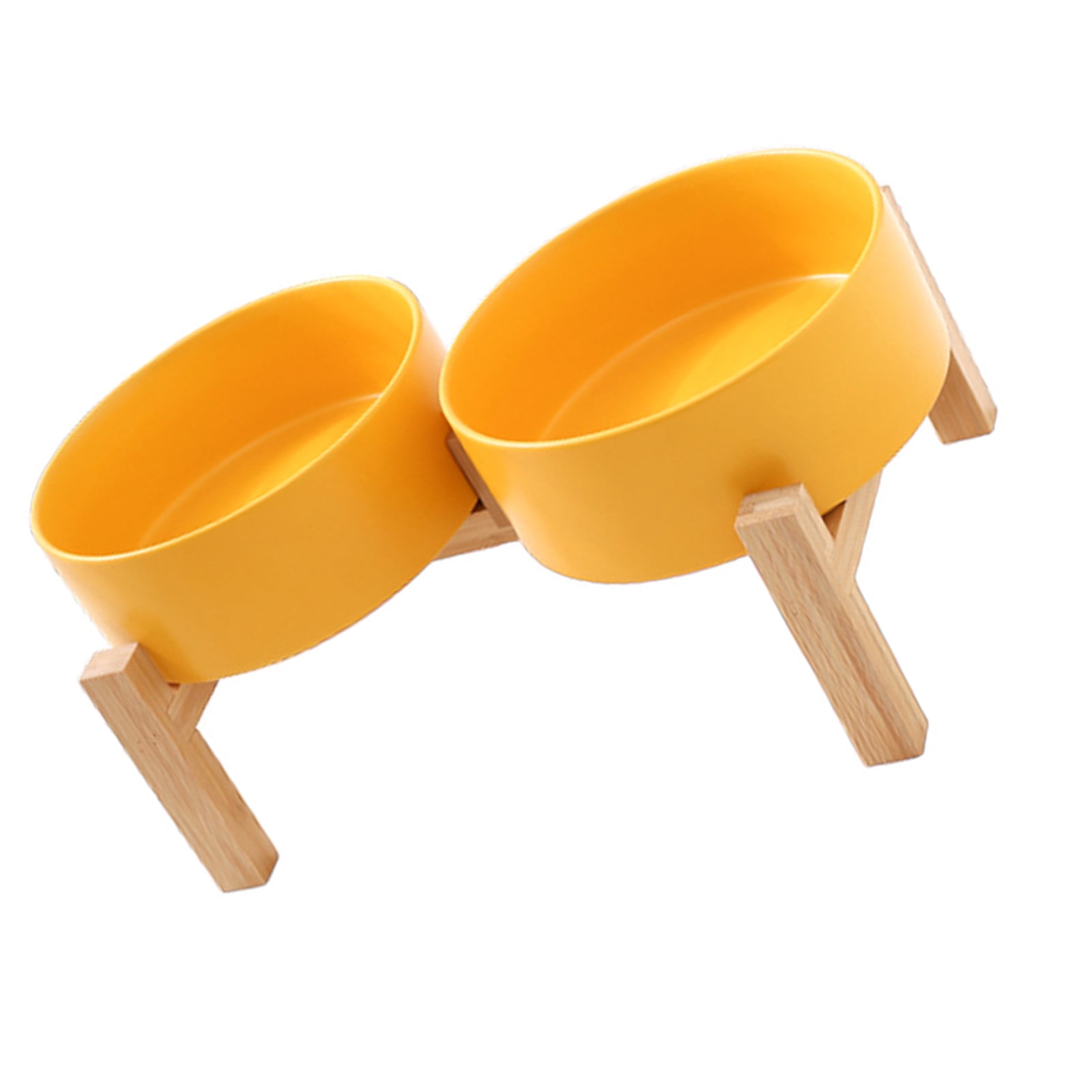 AntiTip Ceramic Dog Cats Bowls Raised Feeders Large Capacity Double Bowl Dish with NonSlip Stand Pet Feeding Supply