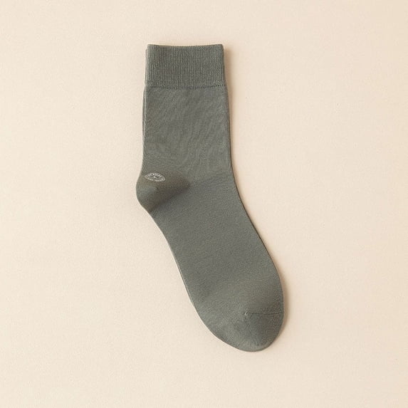 Antibacterial 100 Cotton Socks Men's Cotton Autumn/winter Cotton Socks Sweat Absorbent Breathable Black Men's Socks