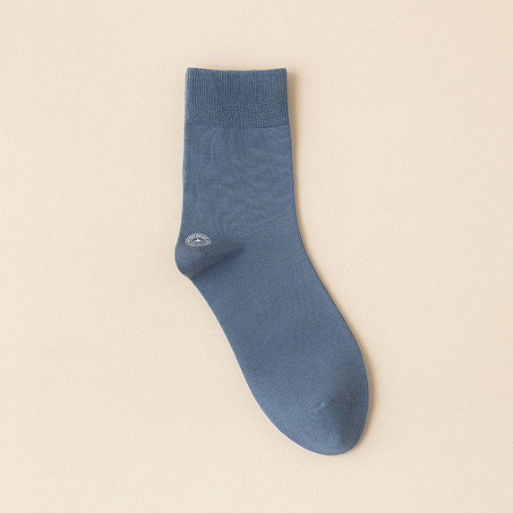 Antibacterial 100 Cotton Socks Men's Cotton Autumn/winter Cotton Socks Sweat Absorbent Breathable Black Men's Socks