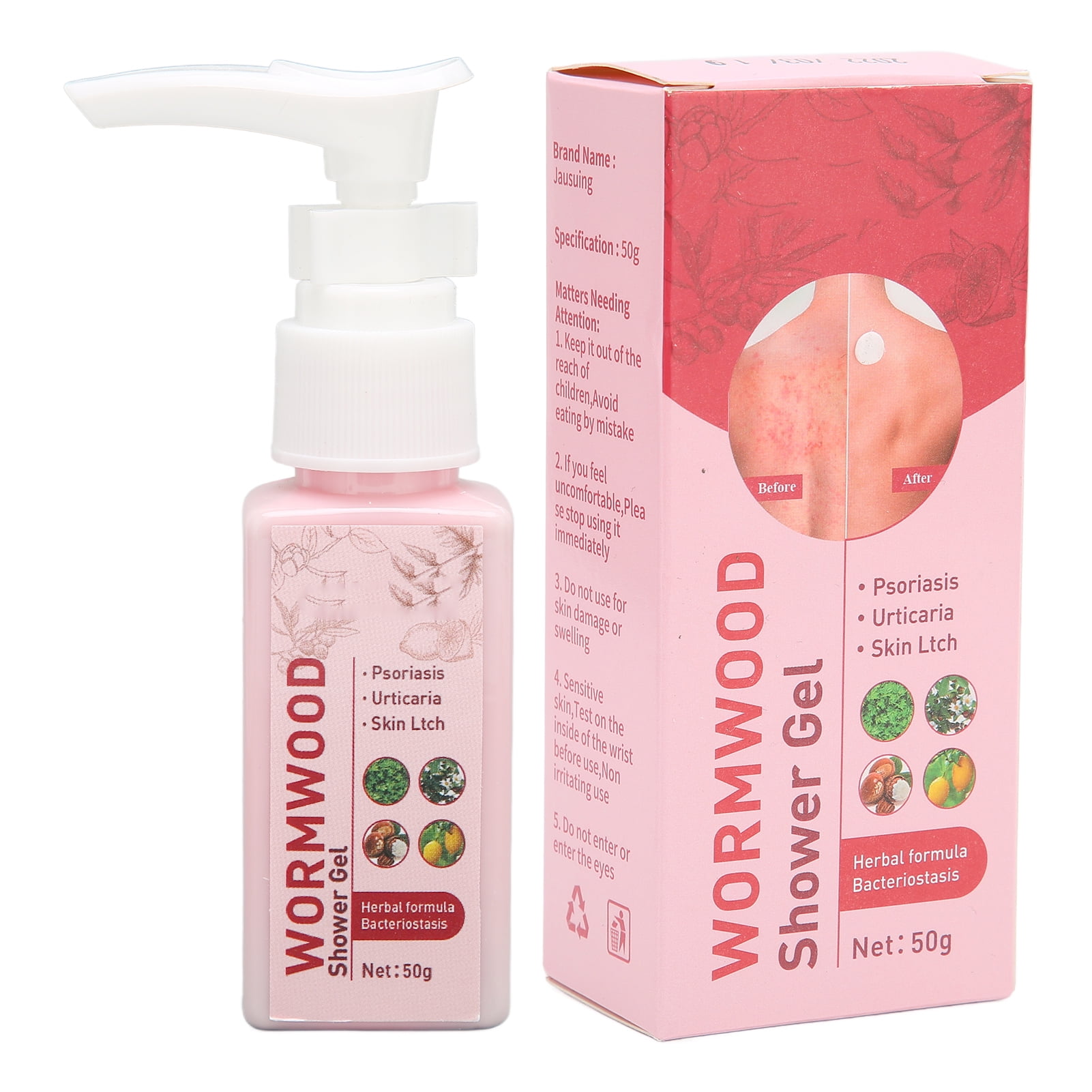 Antibacterial Body Wash 50g Anti Itch Deep Cleaning Moisturizing