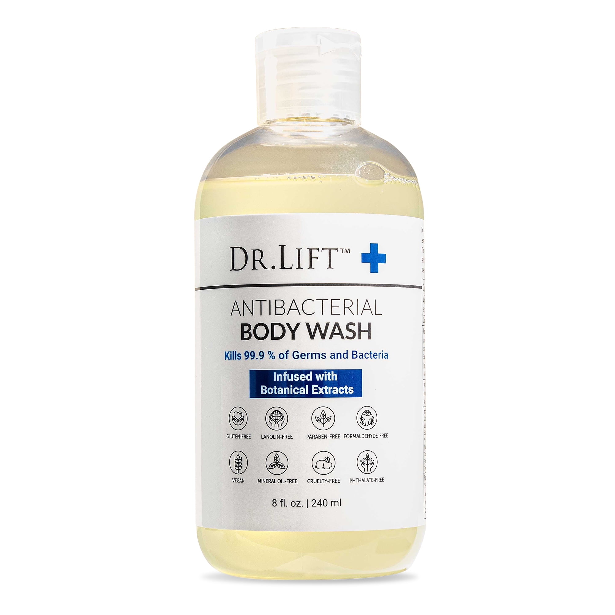 Dr. Lift Antibacterial Body Wash for Men and Women, Kills 99.9