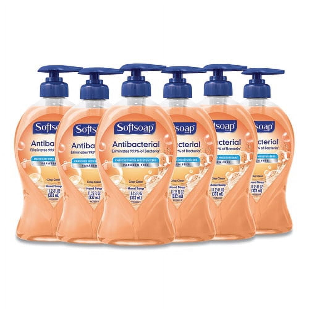 Antibacterial Hand Soap, Crisp Clean, 11.25 Oz Pump Bottle, 6/carton | Bundle of 2 Cartons