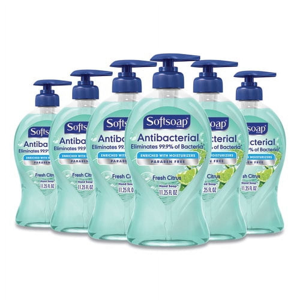 Antibacterial Hand Soap, Fresh Citrus, 11.25 Oz Pump Bottle, 6/carton | Bundle of 2 Cartons