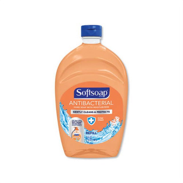 Antibacterial Liquid Hand Soap Refills Fresh, 50 oz, Orange, 6/Carton