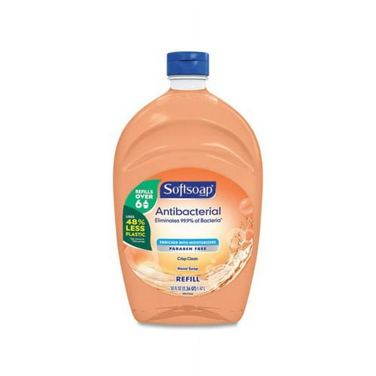 Antibacterial Liquid Hand Soap Refills, Fresh, Orange, 50 oz Antibacterial Liquid Hand Soap Refills, Fresh, Orange, 50 oz