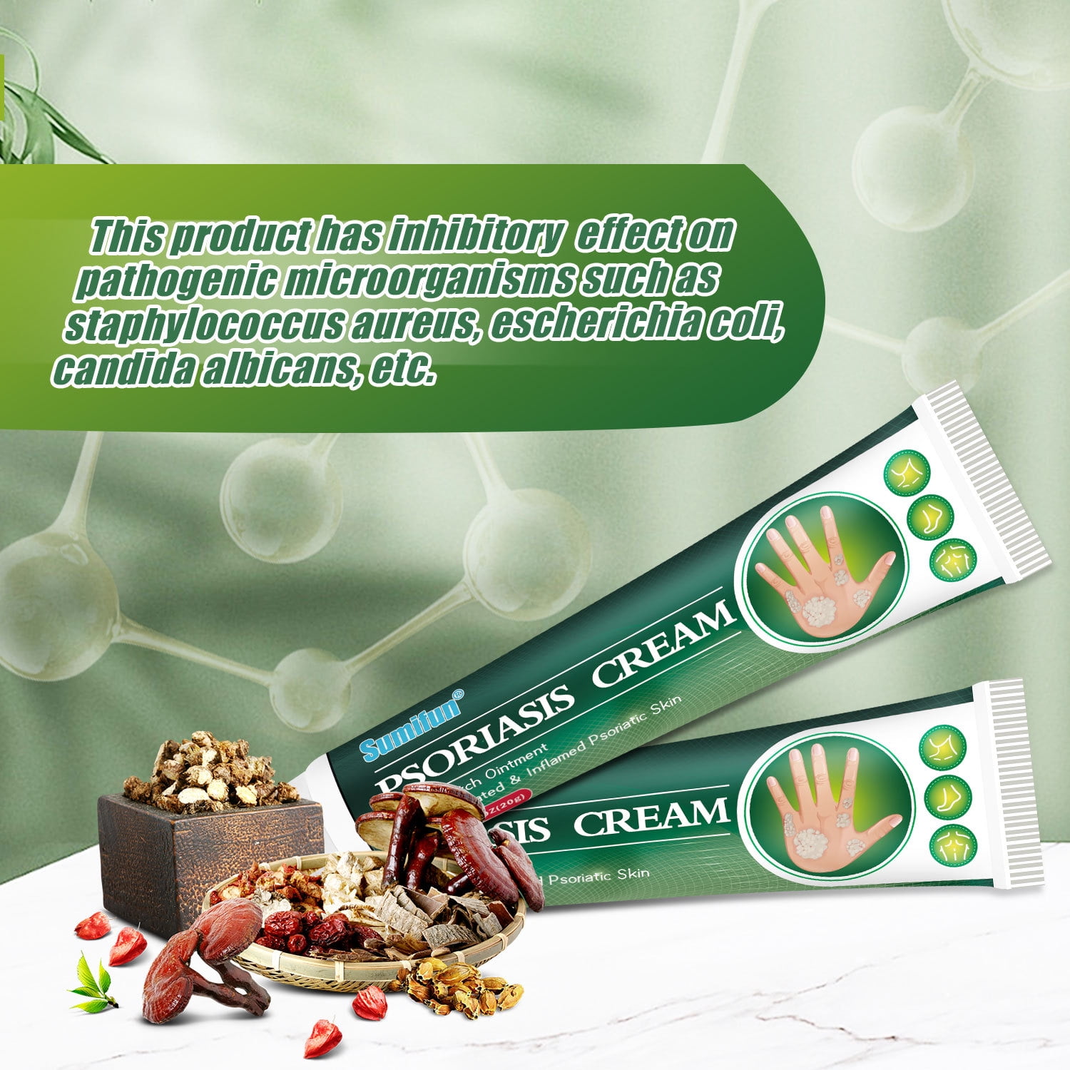 Antibacterial Skin Care Cream Dermatitis Pruritus Eczema Psoriasis