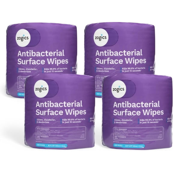 Antibacterial Wipes Disinfecting Wipes for Sanitizing and Cleaning Surfaces and Equipment, EPA Registered Antibacterial Cleaning Wipes (3,200 Count 4 Rolls of 800 Wipes)