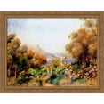 thumbnail image 1 of Antibes 34x28 Large Gold Ornate Wood Framed Canvas Art by Pierre Auguste Renoir, 1 of 2