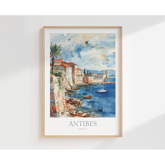 Antibes France Wall Art Poster Poster, Unframed Size 16x24