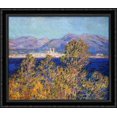 thumbnail image 1 of Antibes Seen from the Cape, Mistral Wind 34x28 Large Black Ornate Wood Framed Canvas Art by Claude Monet, 1 of 2