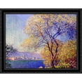 thumbnail image 1 of Antibes Seen from the Salis Gardens 01 34x28 Large Black Ornate Wood Framed Canvas Art by Claude Monet, 1 of 2