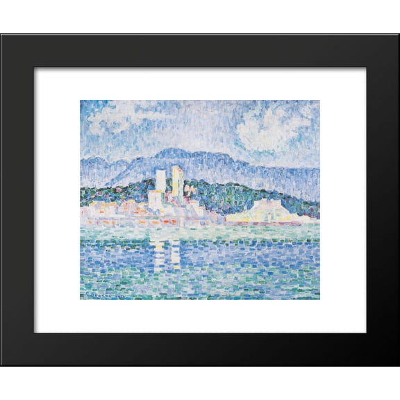 Antibes, thunderstorms 20x24 Framed Art Print by Paul Signac