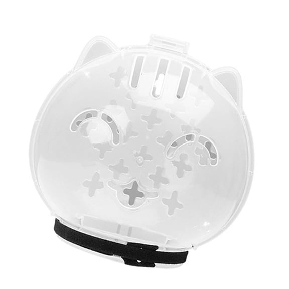 Antibite Clear Pet Muzzle Space Helmet For Small Dog Cats Recovery Gear