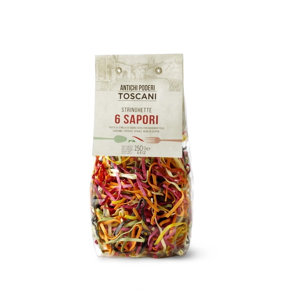 Antichi Poderi Toscani 6 Flavors Stringhette Pasta 8.8oz/250g - Pack of 2