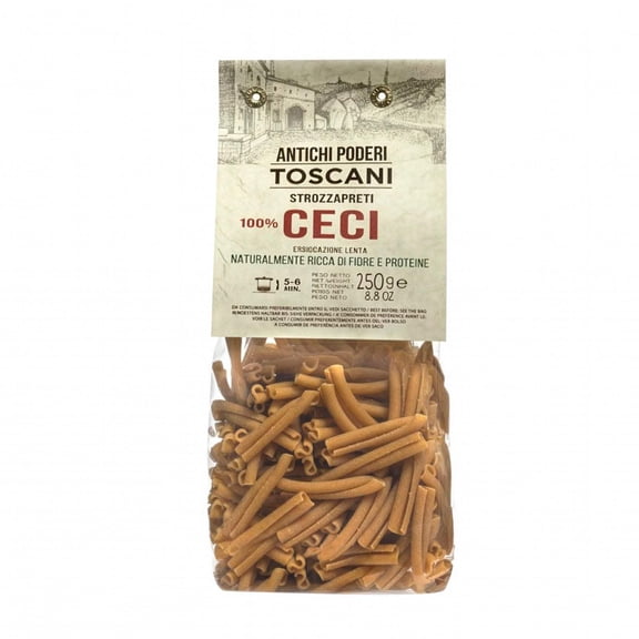 Antichi Poderi Toscani Chickpea Strozzapreti Pasta 8.8oz/250g - Pack of 2