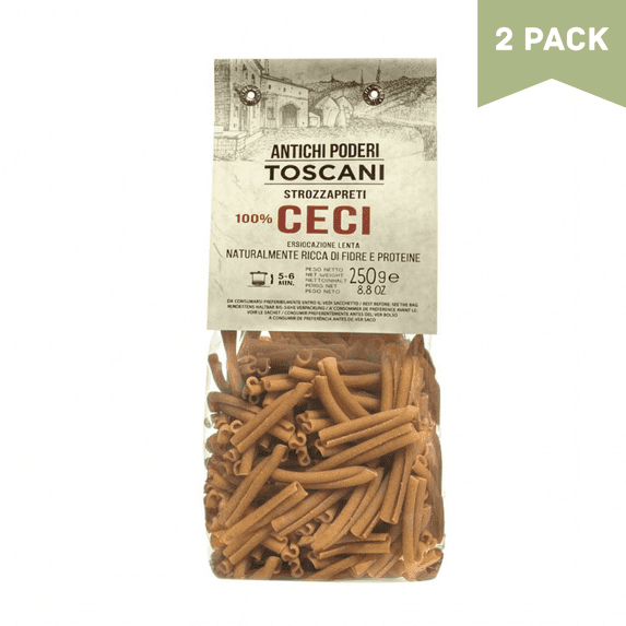 Antichi Poderi Toscani Chickpea Strozzapreti Pasta 8.8oz/250g - Pack of 2