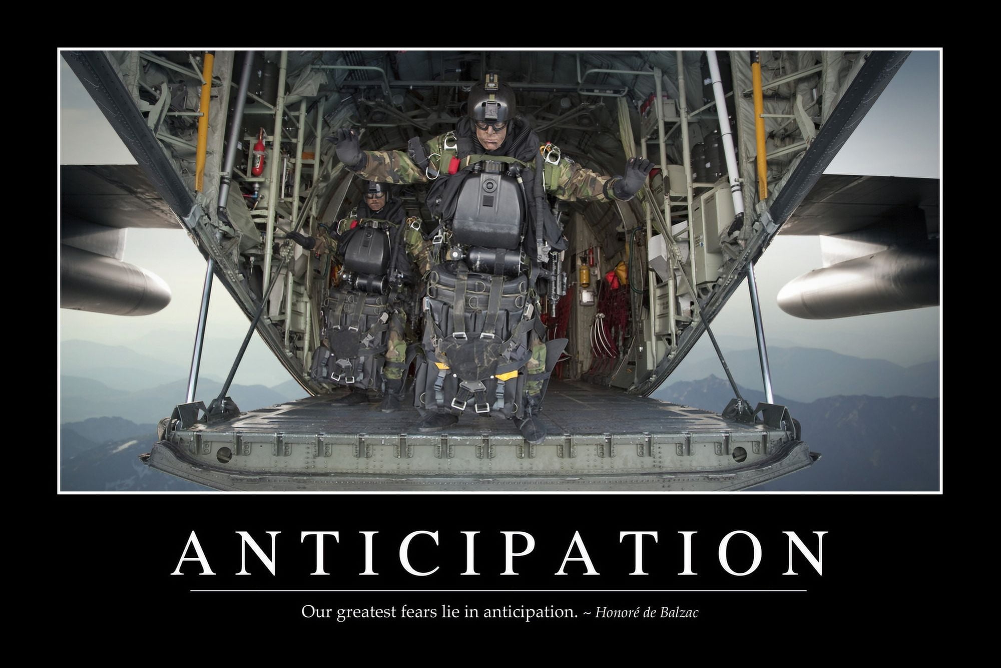 Anticipation Inspirational Quote and Motivational Poster Canvas Art - Stocktrek Images (34 x 23)