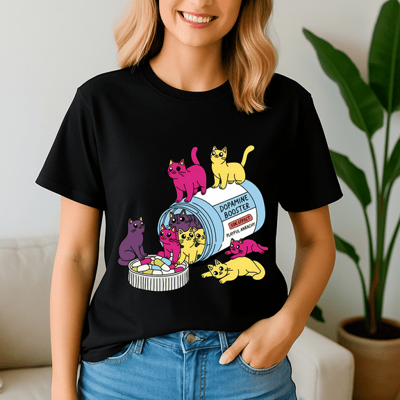 Antidepressant Cat TShirt, Cat Mom Shirt, Funny Cat Tee, Mental Health