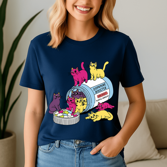 Antidepressant Cat TShirt, Cat Mom Shirt, Funny Cat Tee, Mental Health