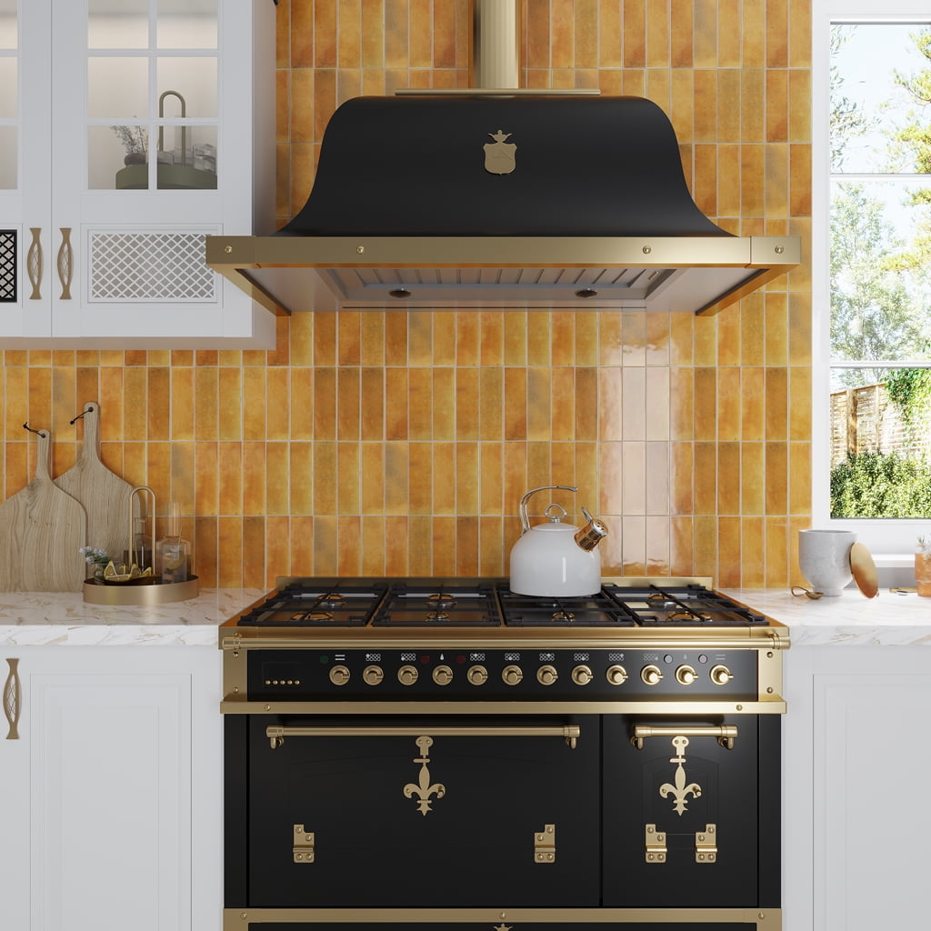 Honey Orange Glossy Ceramic Subway Wall and Floor Tile