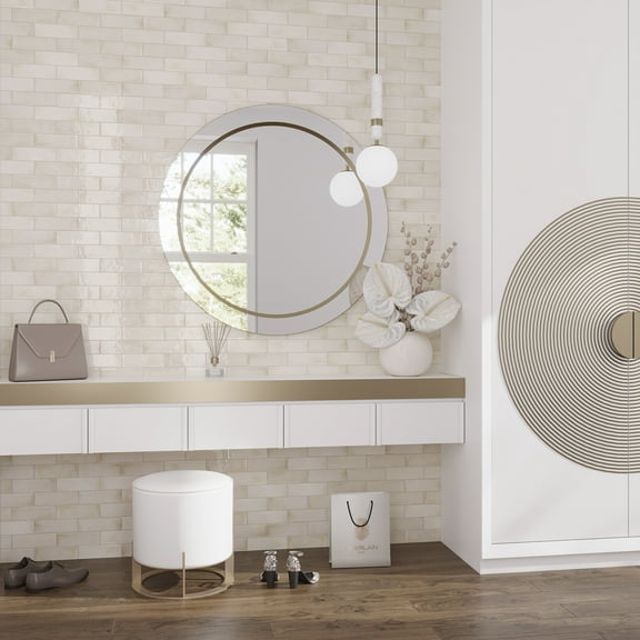 Antiek 2.58 in. x 7.9 in. Glossy White Ceramic Subway Wall and Floor Tile (5.38 sq. ft./case) (38-pack)