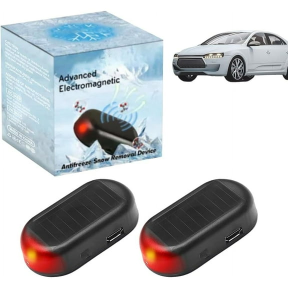 Antifreeze Electromagnetic Car Snow Removal Device, 2026 New Car Interference Antifreeze Instrument, Automotive Electromagnetic Snow Removal Tool Car Defroster (A-2Pcs, One Size)