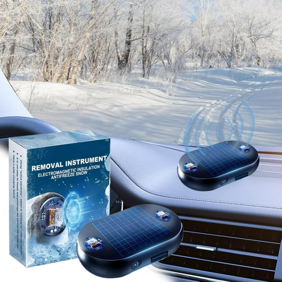 Antifreeze Electromagnetic Car Snow Removal Device, Portable Vehicle Microwave Deicing Instrument New Car Defroster Electromagnetic Freeze and Snow Remover Anti-Freeze Car Snow Removal Device