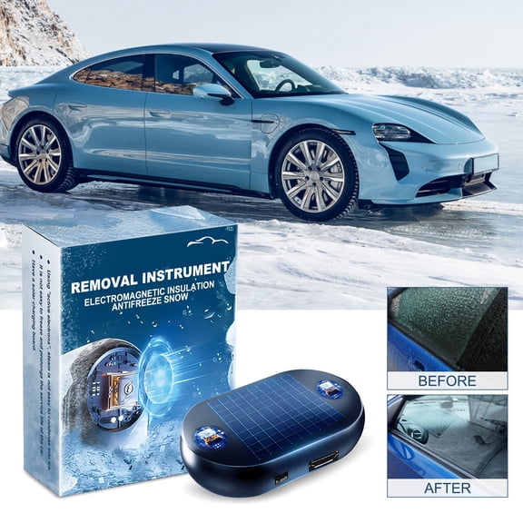 Antifreeze Snow Removal Device For Car Windshields And Rearview Mirrors - Portable Antifreeze Tool ,Electromagnetic Insulation Antifreeze Snow(2Pcs)