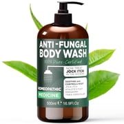 Antifungal Body Wash with Tea Tree Oil | Antifungal Soap Treats Ringworm, Back Acne, Eczema & Jock Itch | Antifungal Body Soap For Men And Women 16.9 oz