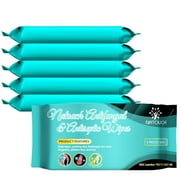 Antifungal Body Wipes, 30 Counts(6 Packs of 5) Travel Wipes, Non-Toxic Skin Camp Wipes Help Athletes Foot, Jock Itch, Ringworm. Rinse Free Gym Wipes.