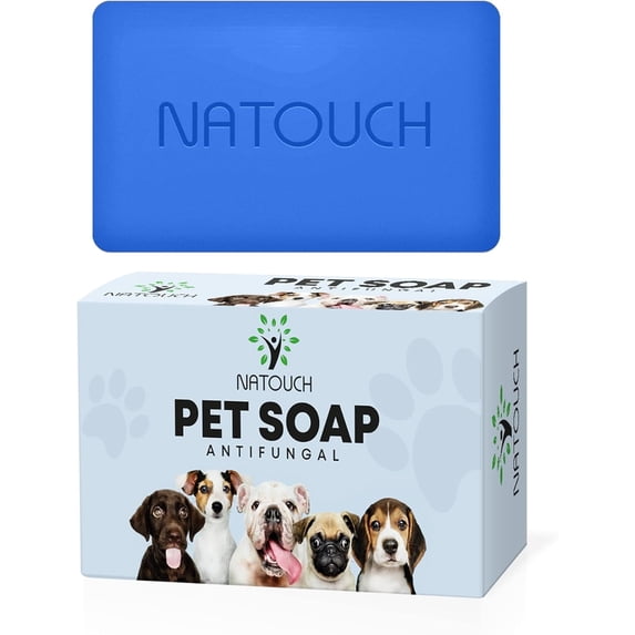 Antifungal Soap for Dog, Dog Shampoo for Allergies and Itching, Natural Soap Bar with Tea Tree Oil, and Lavender Oil, Helps with Infections & Fungus Irritation Itching