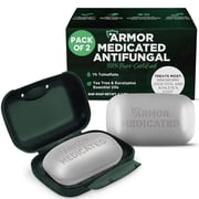Antifungal Soap | Medicated Jock Itch Treatment, Fights Ringworm & Athlete's Foot | Soothing Tea Tree & Eucalyptus | 1% Tolnaftate for Effective Relief | Travel-Friendly with Soap Case