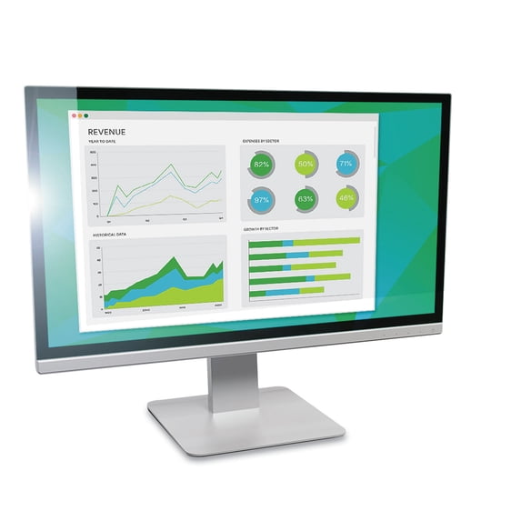 Antiglare Frameless Filter for 23.8" Widescreen Flat Panel Monitor, 16:9 Aspect Ratio | Bundle of 2 Each