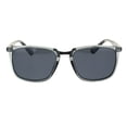 thumbnail image 1 of Antiglare Polarized Lens Mens Rectangular Slick Designer Sunglasses Slate Gunmetal Black, 1 of 4