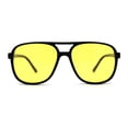 thumbnail image 1 of Antiglare Polarized Mens Classical Retro Racer Plastic Pilots Sunglasses Black Yellow, 1 of 4